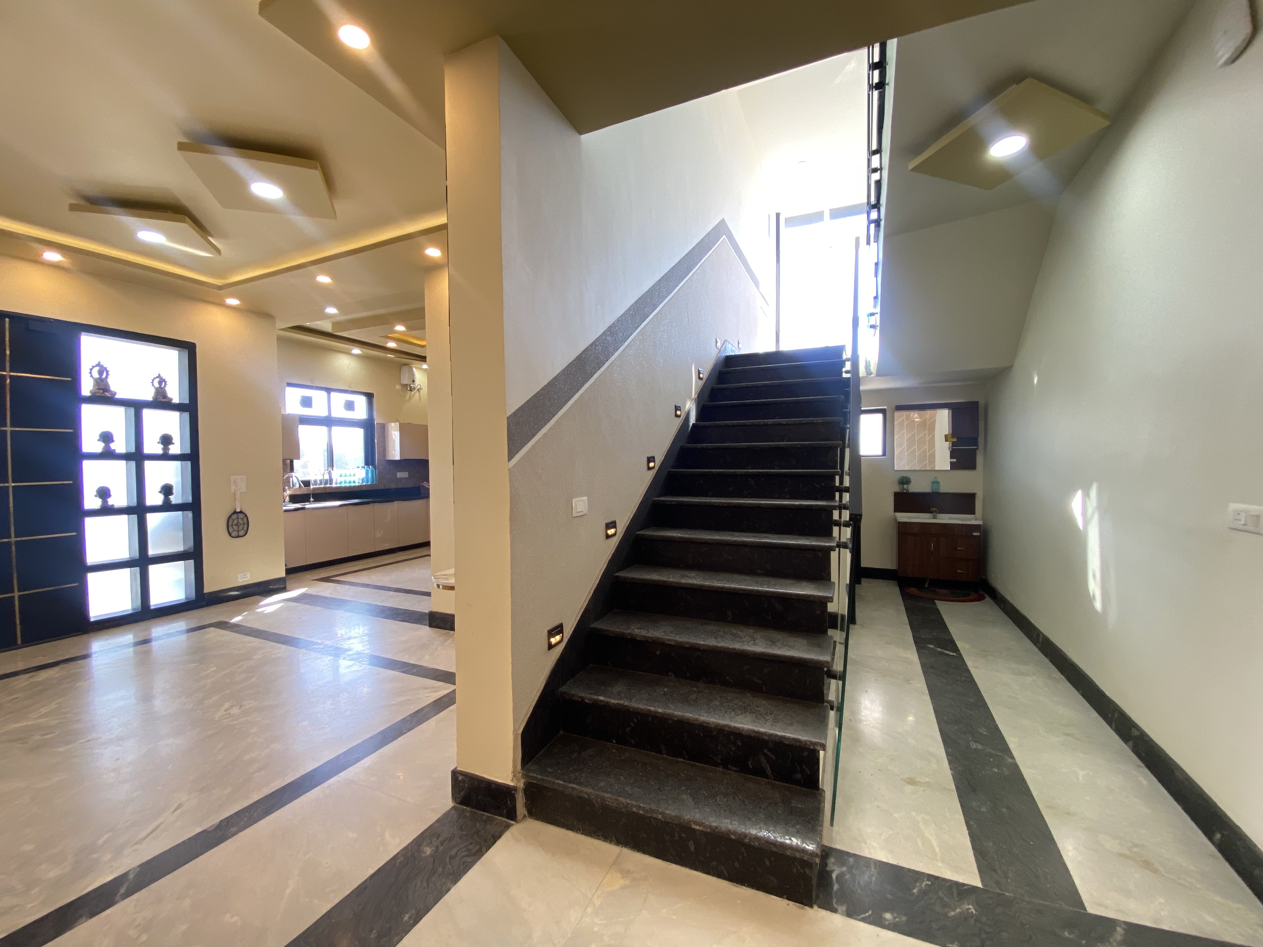 Hall feature wall